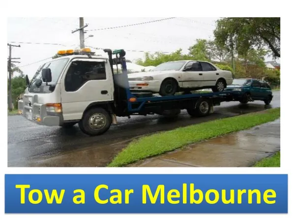 Tow a Car Melbourne