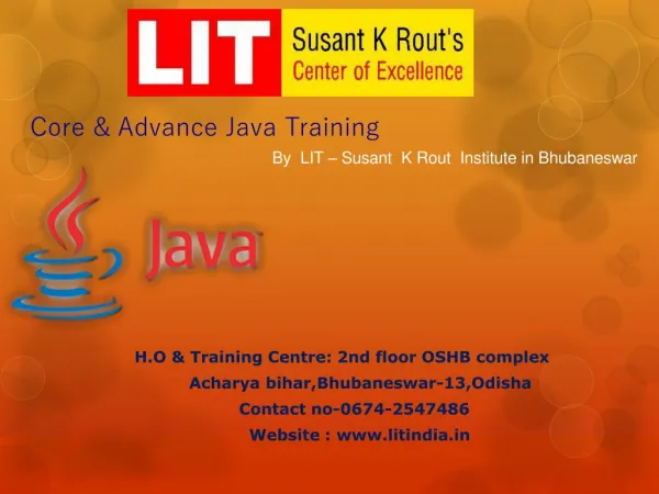 Java course in Bhubaneswar