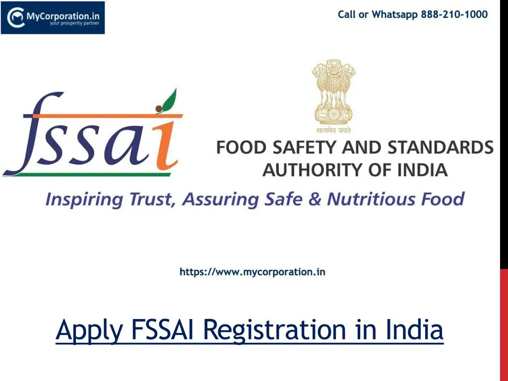 apply fssai registration in india