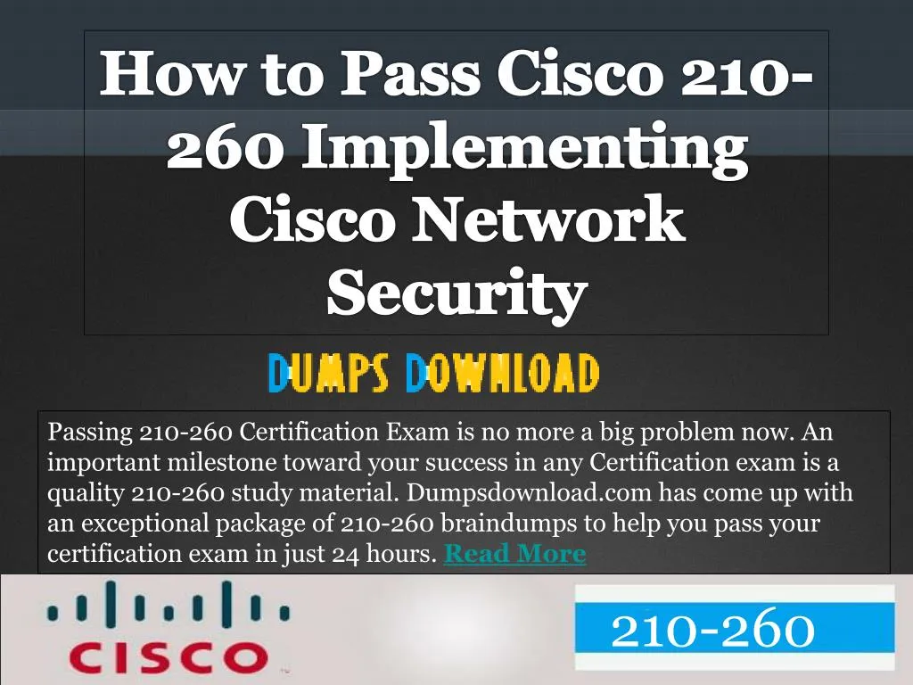 passing 210 260 certification exam is no more