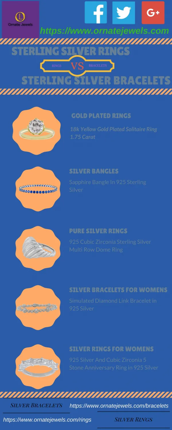 Sterling Silver Rings | Sterling Silver Bracelets