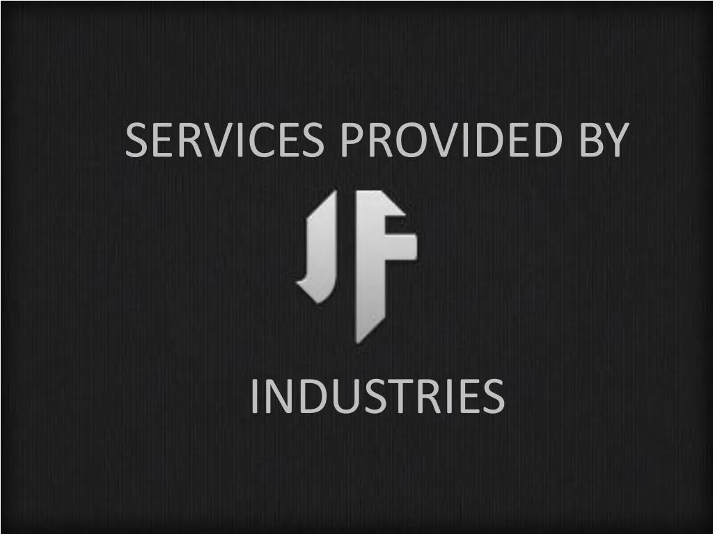 services provided by industries