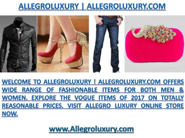 Allegroluxury Allegro luxury Buy Fancy Items on Low Cost