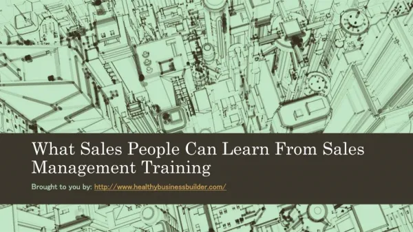 What Sales People Can Learn From Sales Management Training