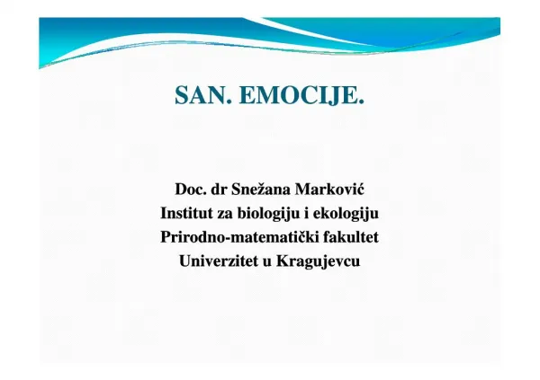 san emocije san emocije