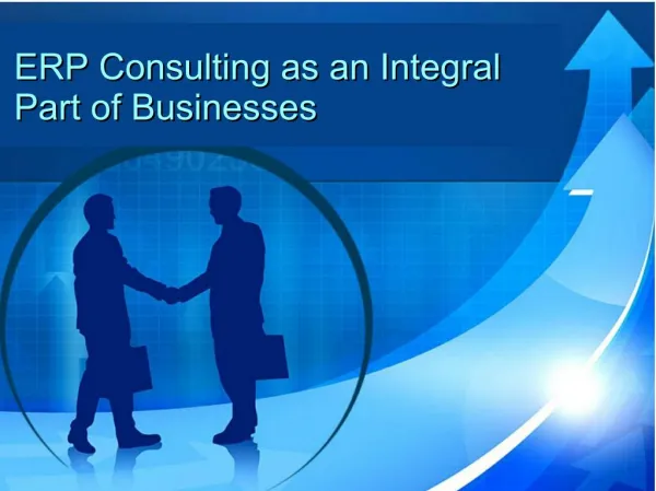 ERP consulting as an integral part of businesses