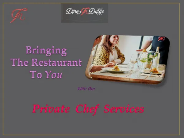 Private Chef Services