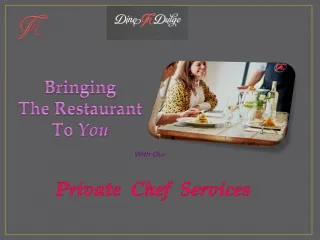 Private Chef Services - slide 1