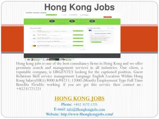 Hong Kong Jobs