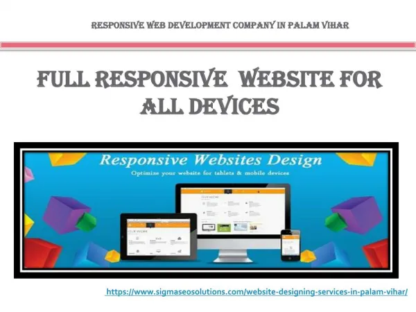 Responsive Website Development Company in Palam Vihar