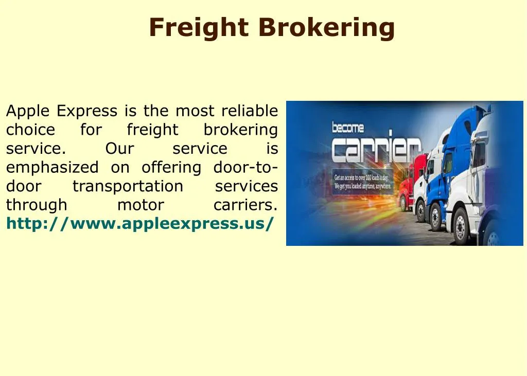 freight brokering
