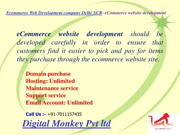 Ecommerce web development company delhi ncr e commerce website development