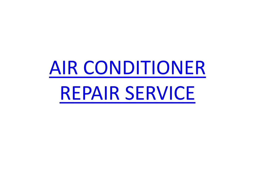 air conditioner repair service