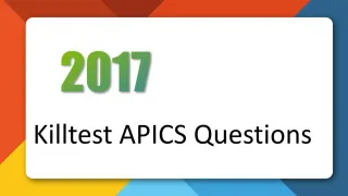 APICS CPIM-ECO Study Guide - slide 1