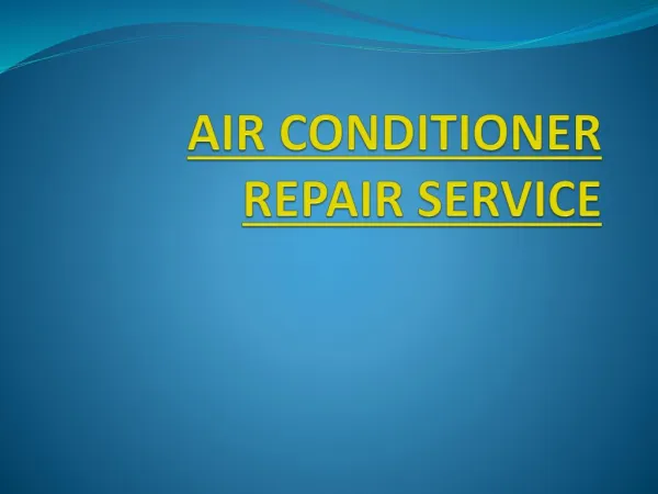 AC repair service