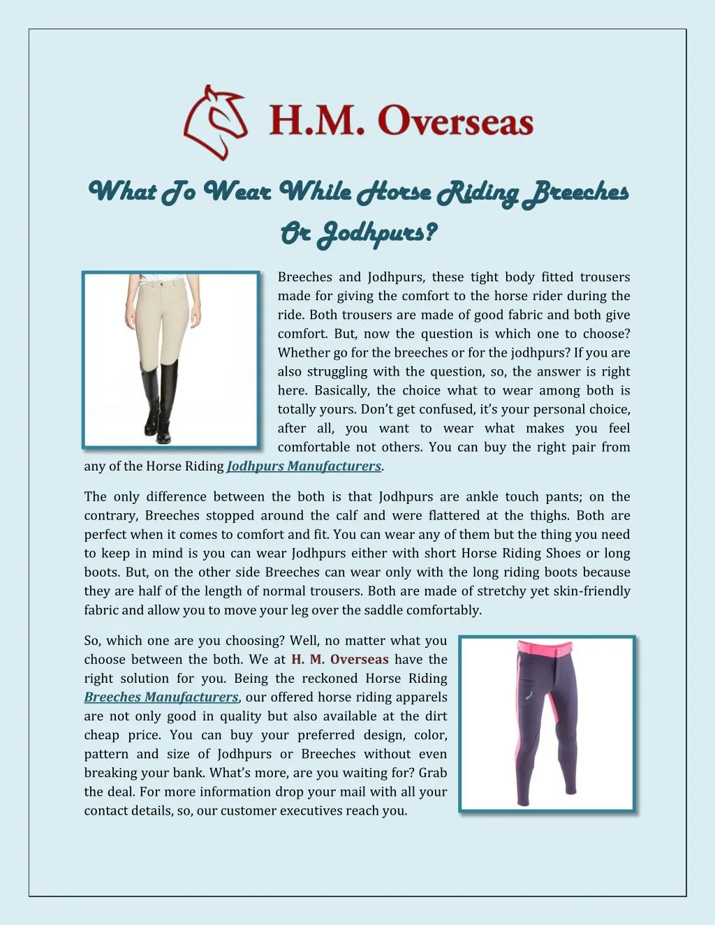 what to wear while horse riding breeches what