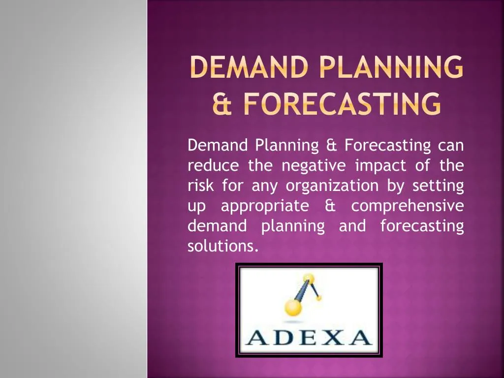demand planning forecasting
