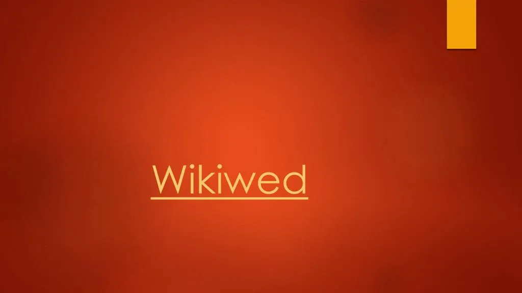 wikiwed
