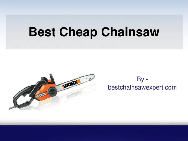 Best Cheap Chainsaw