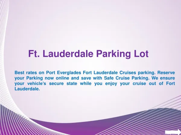 Port Everglades Parking