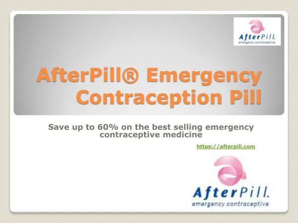 The Morning After Pill - Emergency Contraception AfterPill