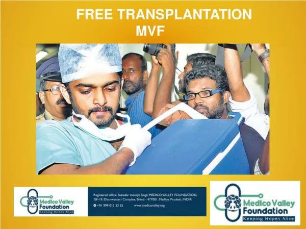Donate Organs Medico Valley Foundation (MVF)