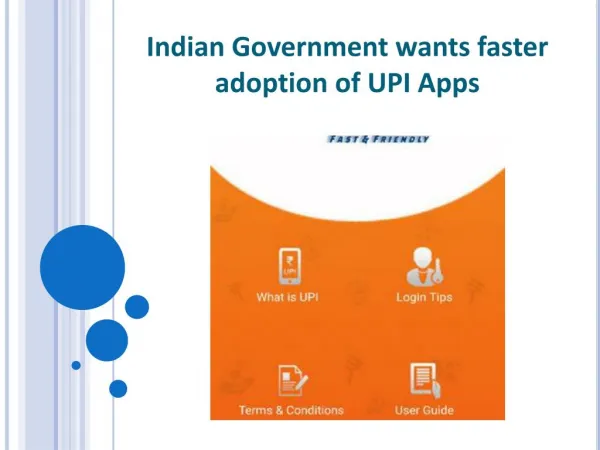 Indian Government wants faster adoption of UPI Apps