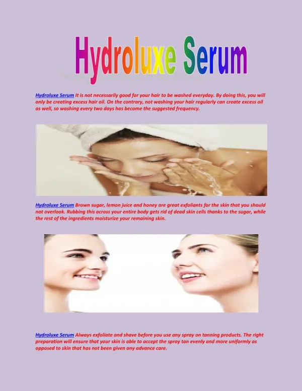 http://www.healthbuzzer.com/hydroluxe-serum/