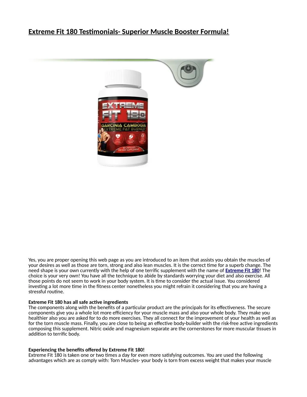 extreme fit 180 testimonials superior muscle