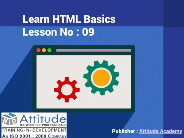 Learn Advanced and Basic HTML - Lesson 9