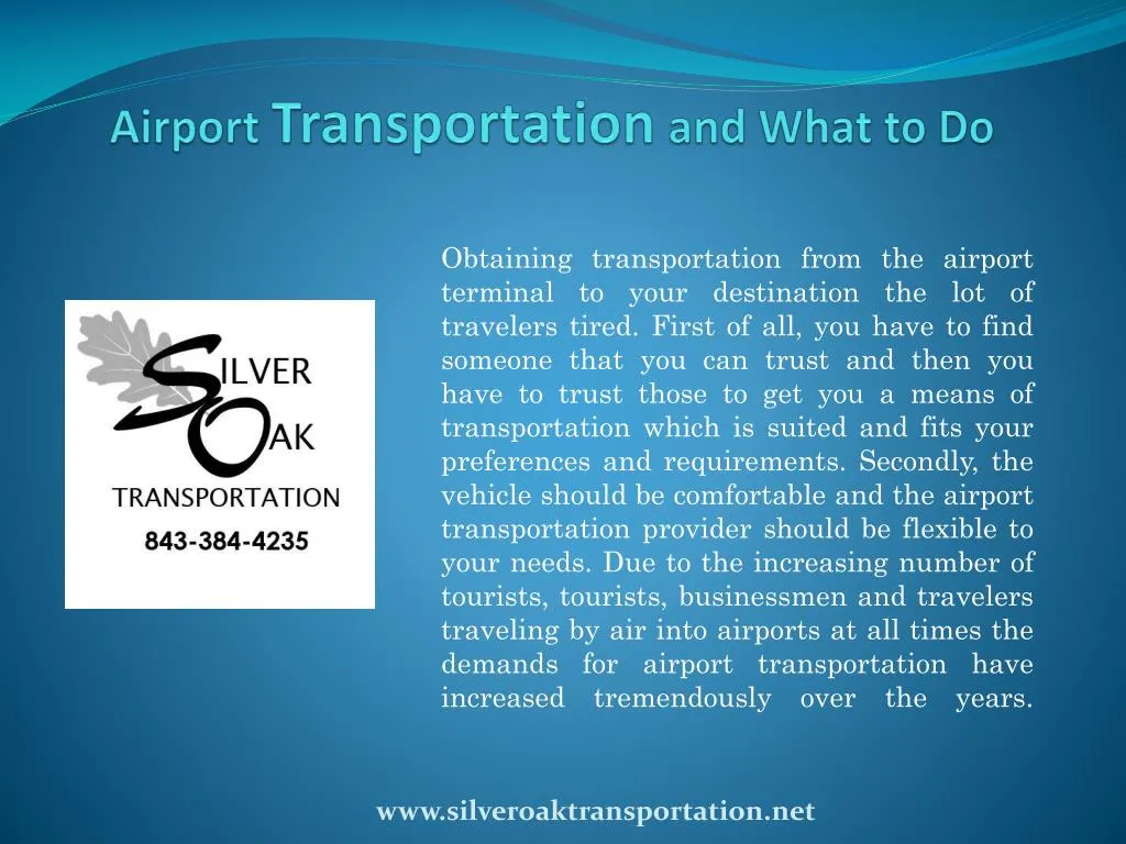 airport transportation and what to do