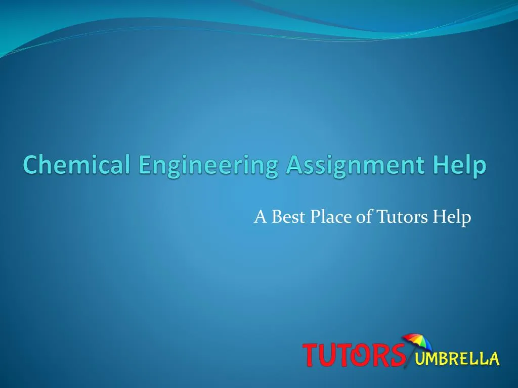 chemical engineering assignment help