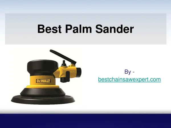 Best Palm Sander