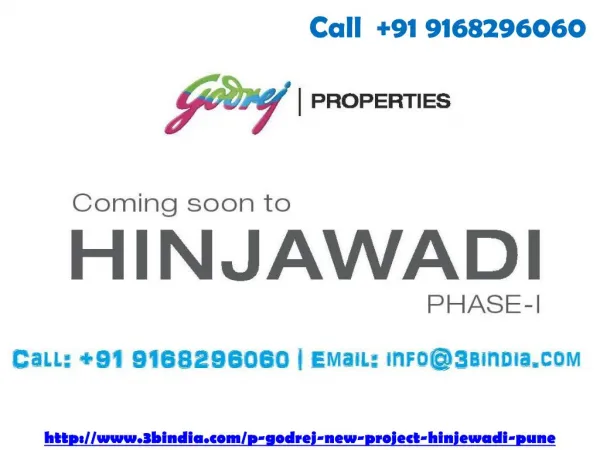 Godrej Prpperties Hinjewadi Coming Soon Hinjewadi West Pune
