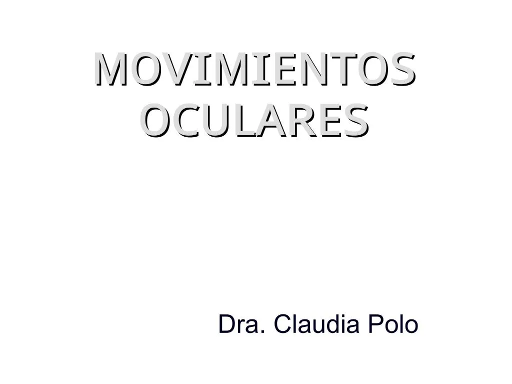 movimientos movimientos oculares oculares