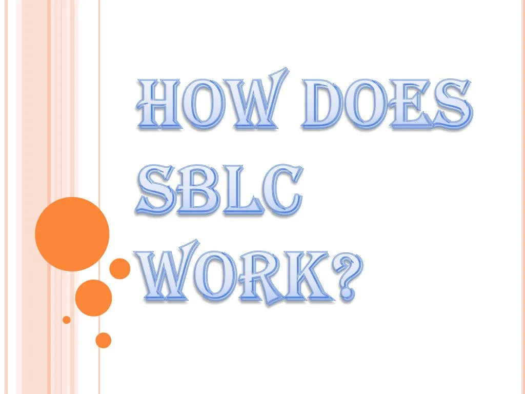 how does sblc work