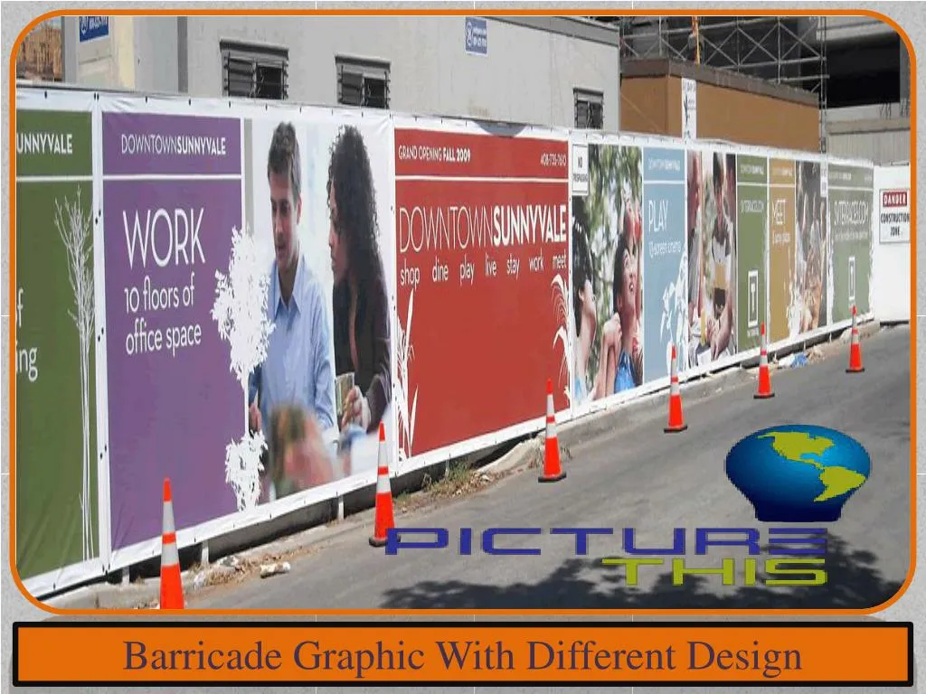 barricade graphic with different design