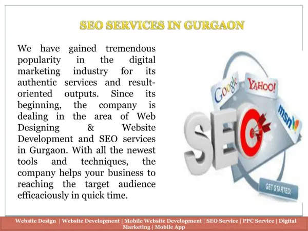 Search Engine Optimization (SEO) Company in Gurgaon