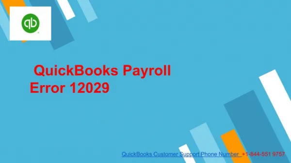 QuickBooks payroll error 12029