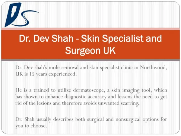 The Best Dermatologist and Skin Surgeon in the UK