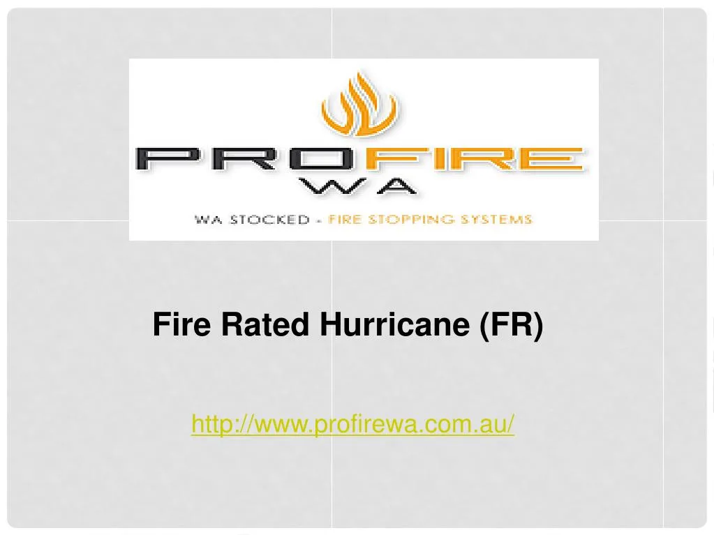 fire rated hurricane fr