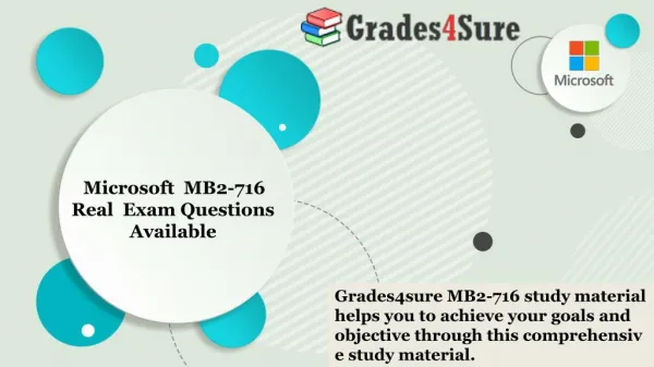 Pass your Microsoft MB2-716 Exam With Dumps