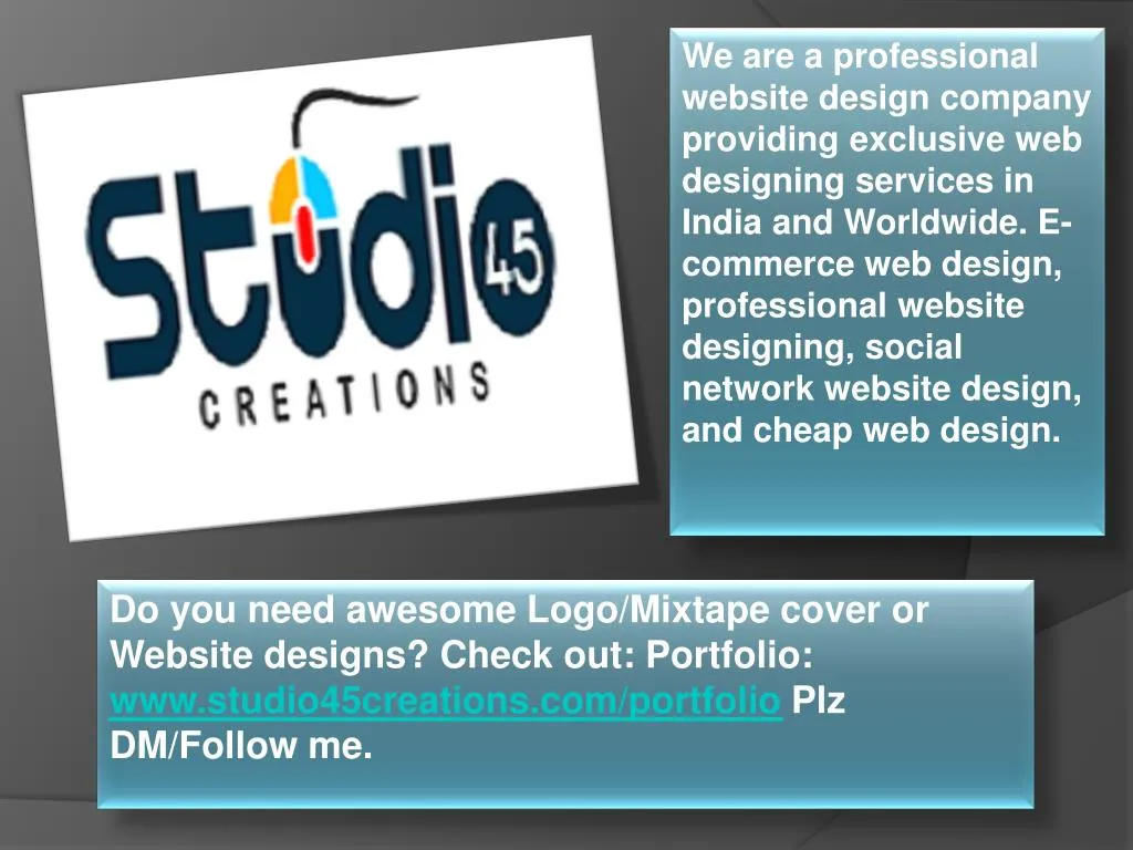 we are a professional website design company