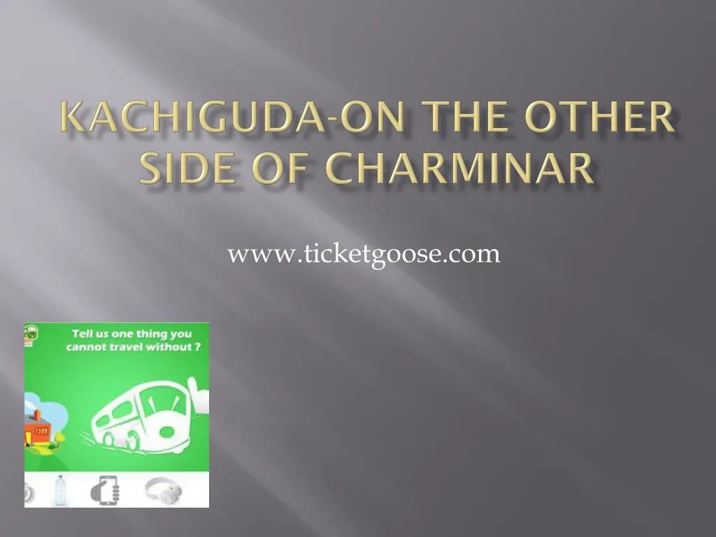 kachiguda on the other side of charminar