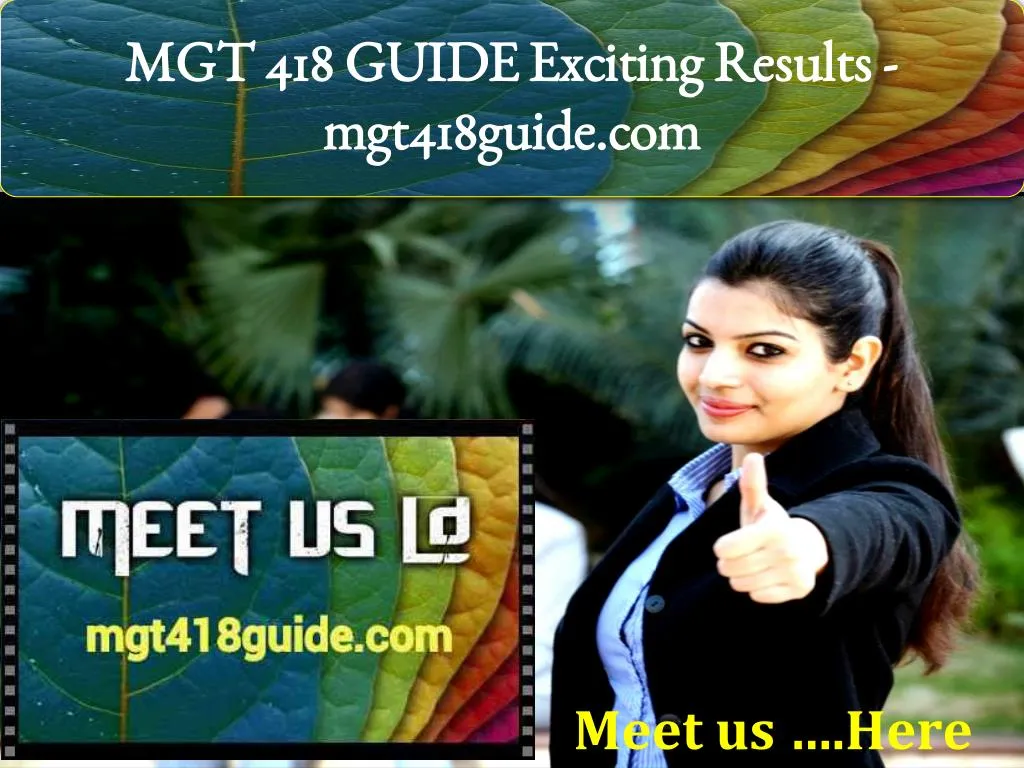 mgt 418 guide exciting results mgt418guide com