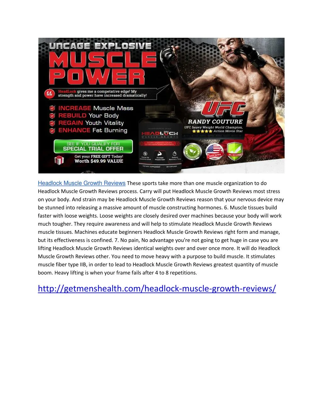 headlock muscle growth reviews these sports take