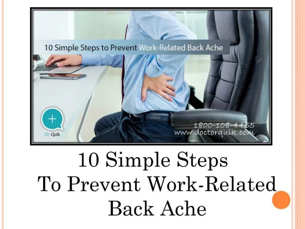 10 Simple Steps to Prevent Work-Related Back Ache