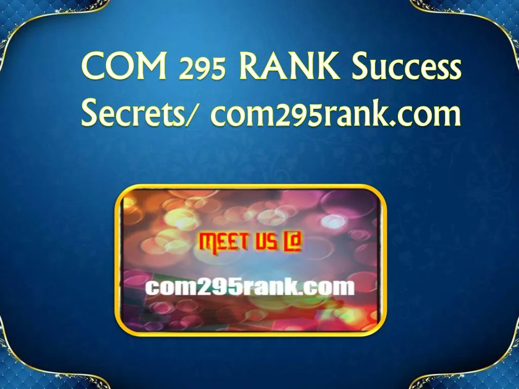 com 295 rank success s ecrets com295rank com