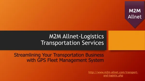 Logistics Transportation Services – M2M-Allnet