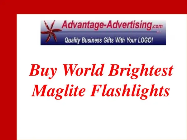 Buy World Brightest Maglite Flashlights